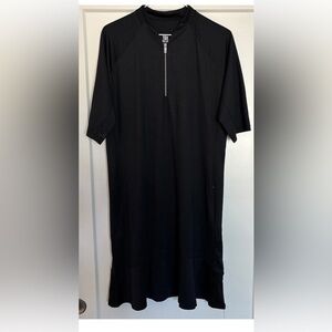 NWOT Tail Dress  Large Black Short Sleeve 1/4 Zip Golf No Shorts